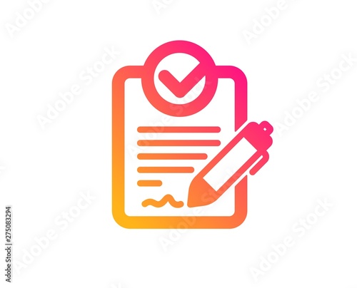 Rfp icon. Request for proposal sign. Report document symbol. Classic flat style. Gradient rfp icon. Vector