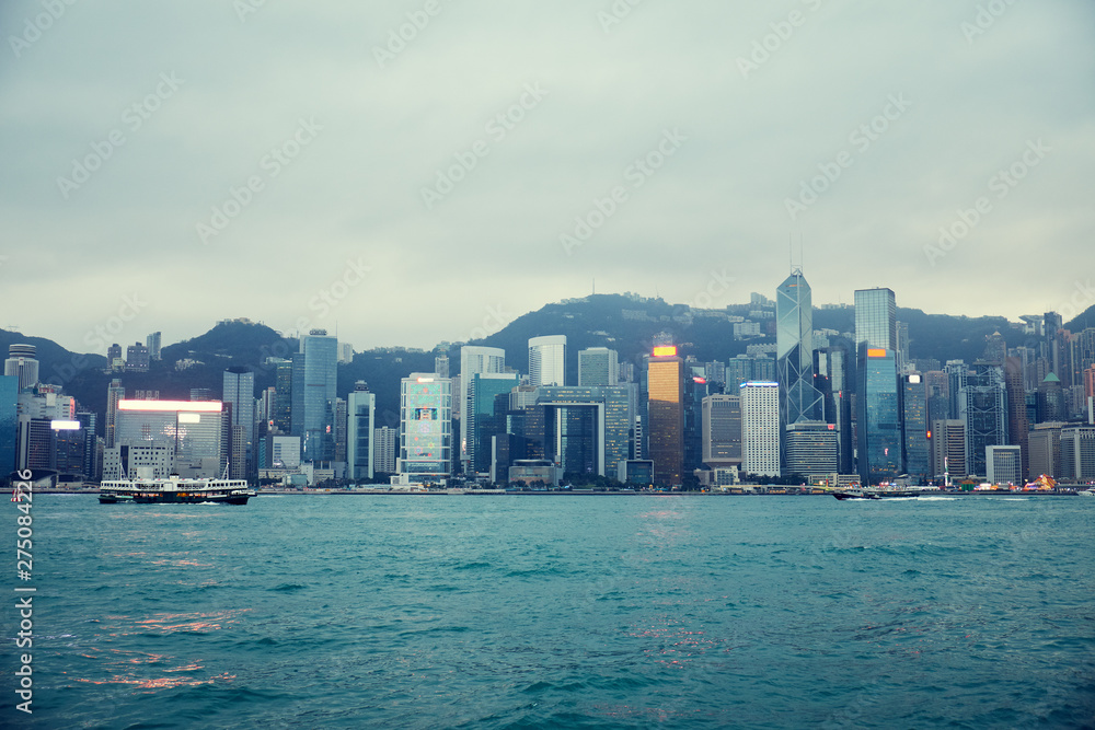 Obraz premium Panoramę Hongkongu