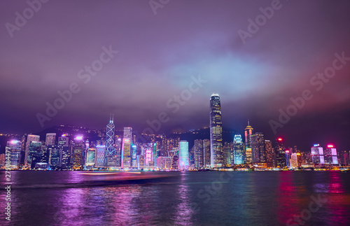 Wallpaper Mural Hong Kong skyline at night Torontodigital.ca