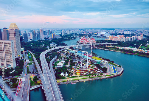 The Singapore Flyer in Singapore. © badahos