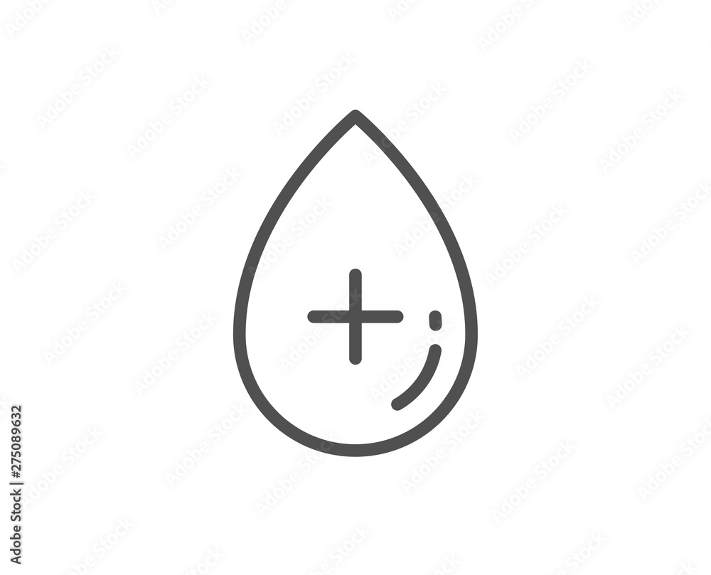 Oil serum line icon. No artificial colors sign. Organic product symbol. Quality design element. Linear style oil serum icon. Editable stroke. Vector Oil serum line icon. No artificial colors sign. Organic product symbol. Quality design element. Linear style oil serum icon. Editable stroke. Vector
