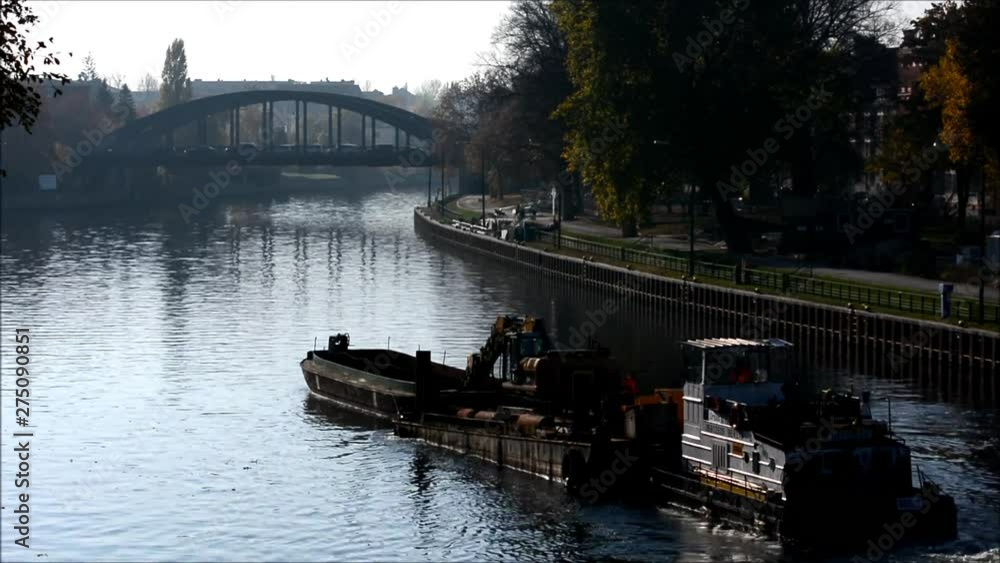 Autumnal impressions of the Havel River in Berlin Spandau on November 2, 2015, Germany 