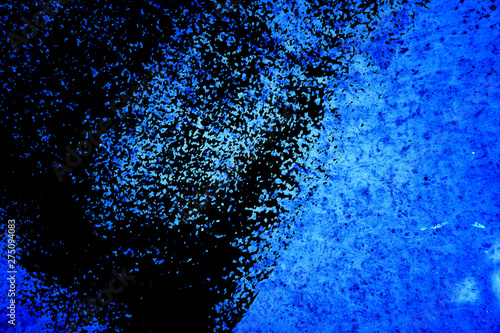 Little Boy Blue color painted concrete wall, stone surface