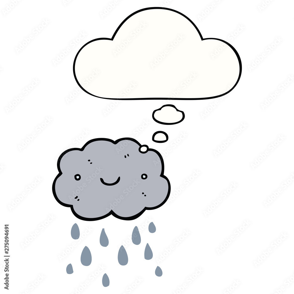 cute cartoon cloud and thought bubble cute cartoon cloud and thought bubble