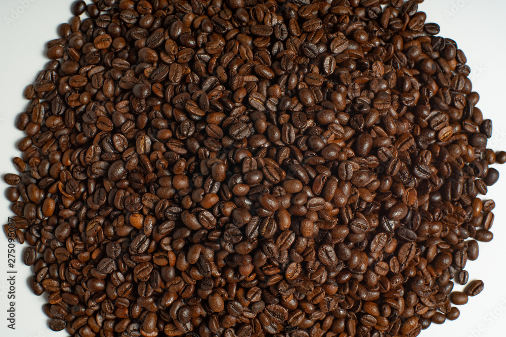 Roasted coffee beans texture background Roasted coffee beans texture background