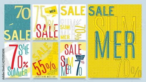Creative Special Summer Sales Discounts Season Set