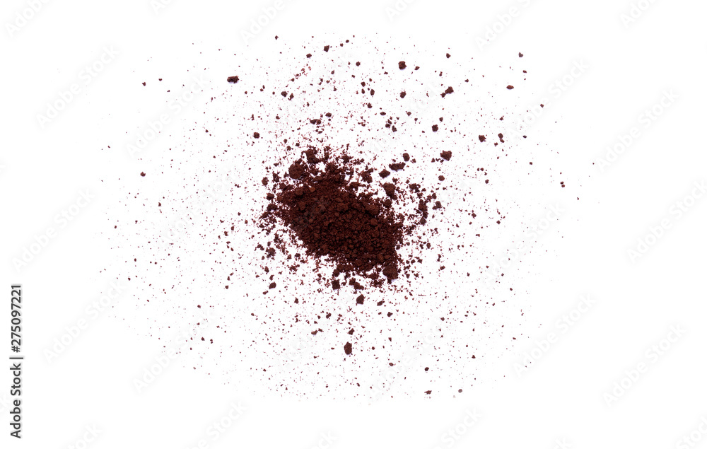 Coffee powder isolated on white background Coffee powder isolated on white background