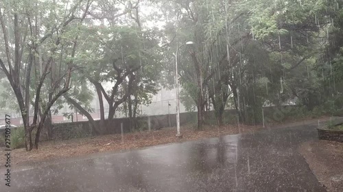 Heavy Rain and Wind at Pune city 