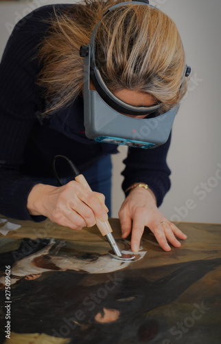 restauration de tableau