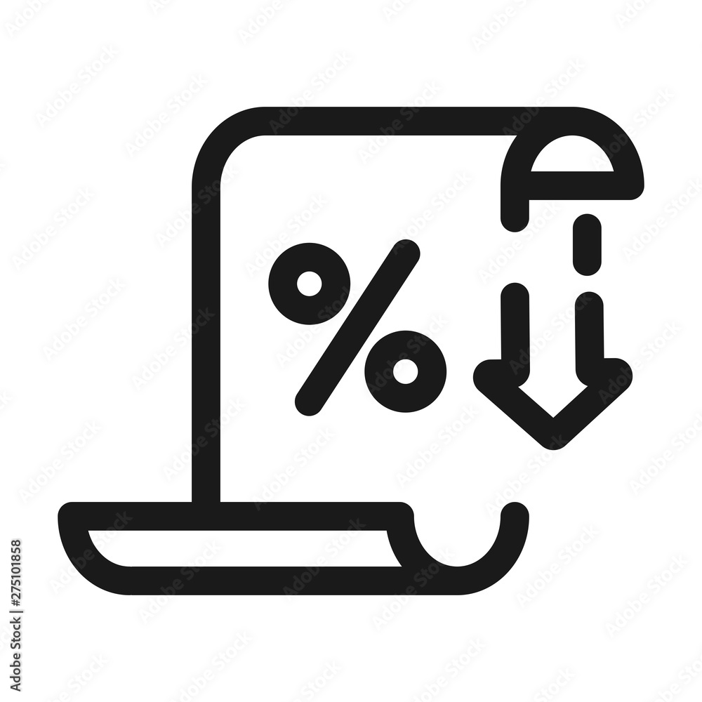 discount, sale - minimal line web icon. simple vector illustration. concept for infographic, website or app. discount, sale - minimal line web icon. simple vector illustration. concept for infographic, website or app.
