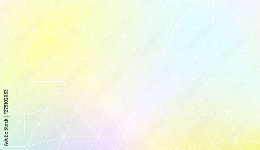 Polygonal pattern with triangles mosaic cover. For your wallpaper, advert, banner, poster. Vector illustration. Creative gradient color.