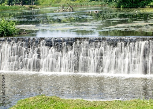 Waterfall over dam