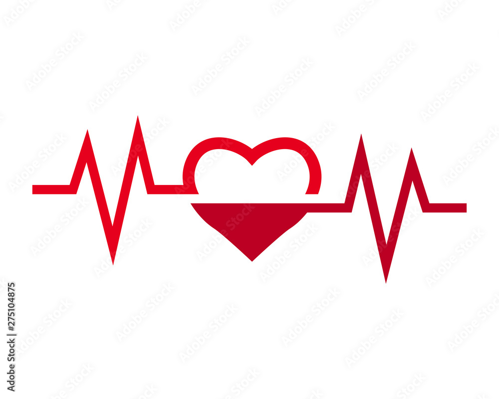 Heart pulse cardiogram. Beautiful healthcare love. Heart pulse cardiogram. Beautiful healthcare love.