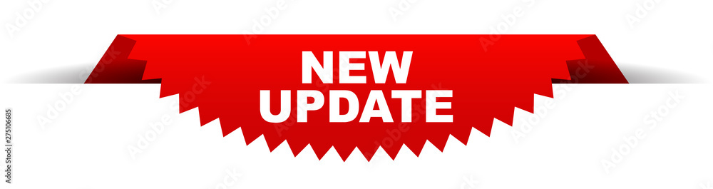 red vector banner new update red vector banner new update