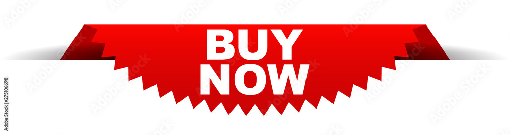 Fototapeta premium red vector banner buy now