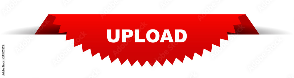 Fototapeta premium red vector banner upload