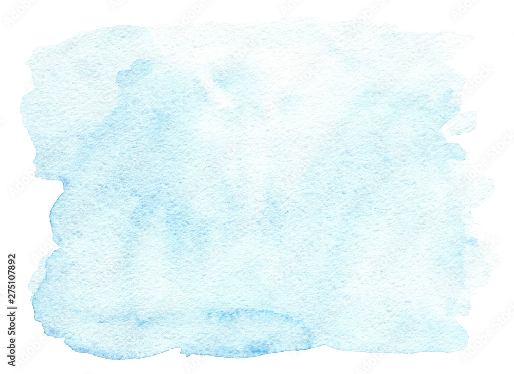 Hand drawn watercolor Blue abstract brush strokes isolated on white background. Texture paper, Hand drawn watercolor Blue abstract brush strokes isolated on white background. Texture paper,