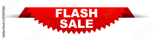 red vector banner flash sale
