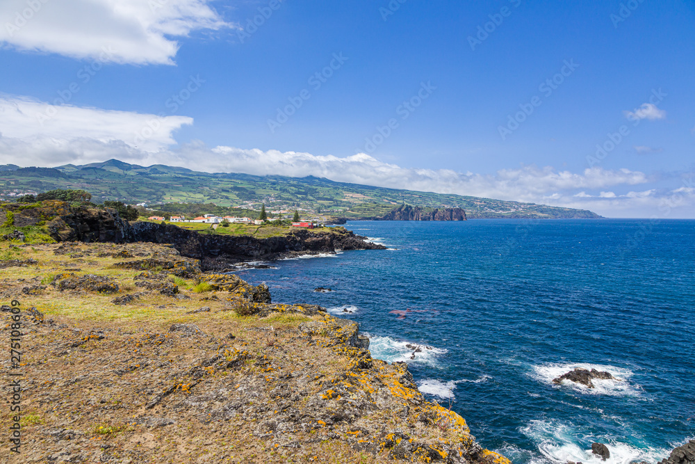 Coast at Capelas on Sao Miguel Island, Azores