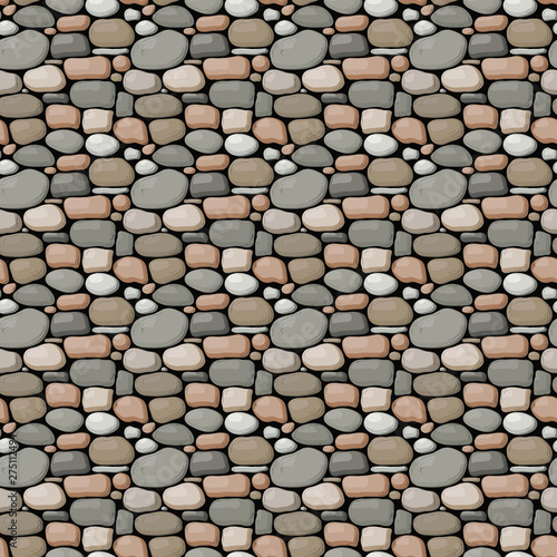 Seamless stone wall pattern