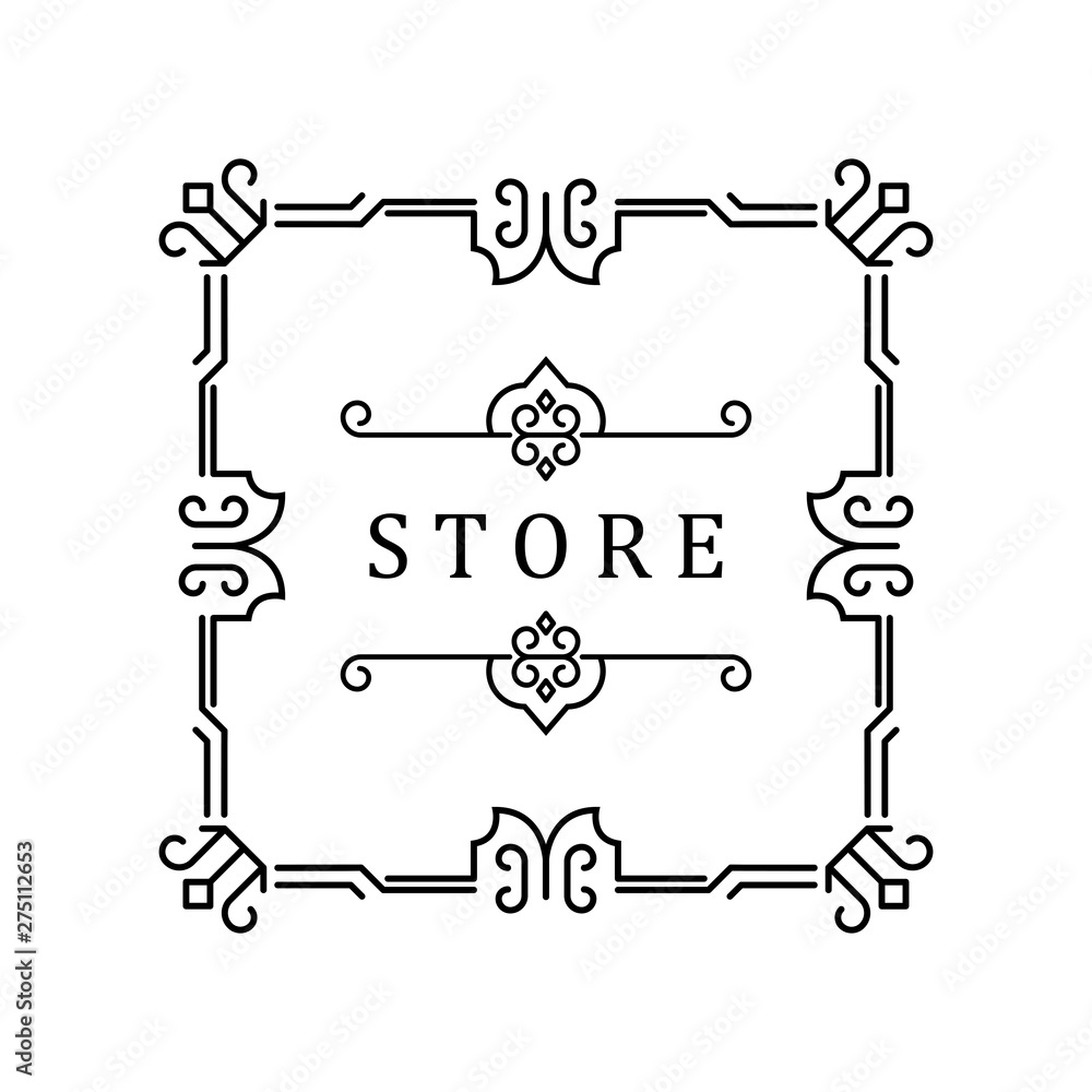 Vector Frame with Borders Vector Frame with Borders