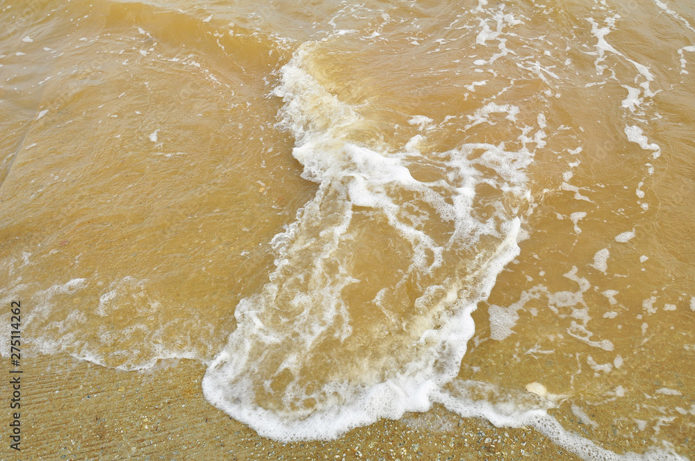 Ocean waves with clean sand Ocean waves with clean sand