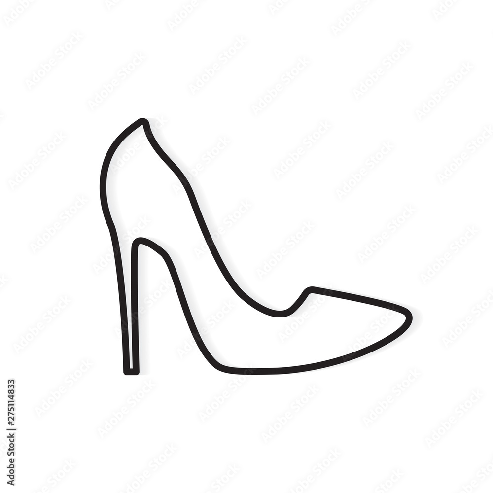 high heel shoe icon- vector illustration high heel shoe icon- vector illustration