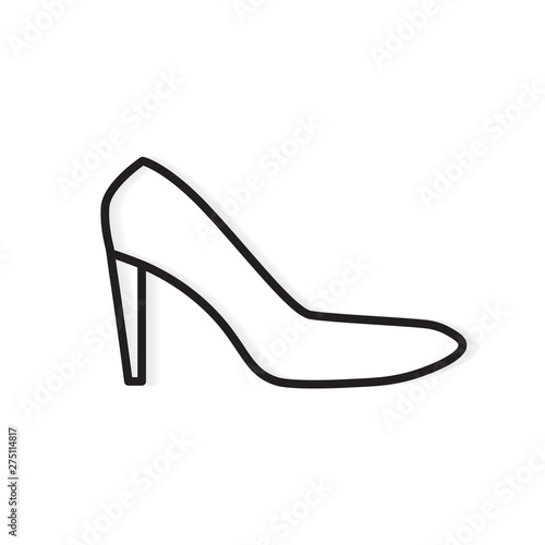 high heel shoe icon- vector illustration
