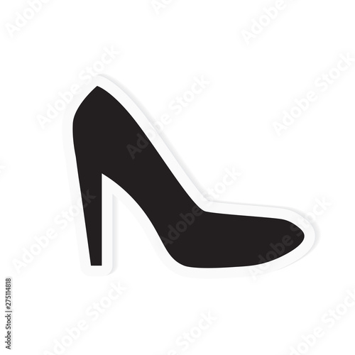 high heel shoe icon- vector illustration