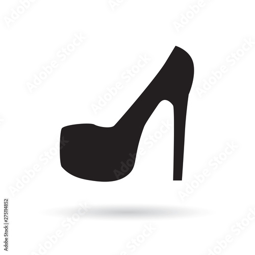 high heel shoe icon- vector illustration
