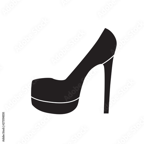 high heel shoe icon- vector illustration