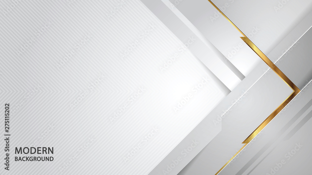 Modern abstract white overlap style background.