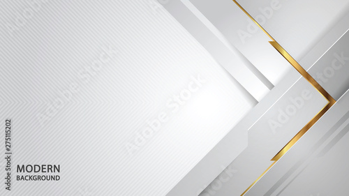 Modern abstract white overlap style background.