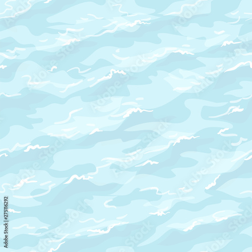 Sea waves seamless pattern.