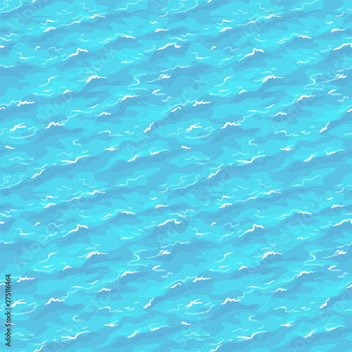 Sea waves seamless pattern.