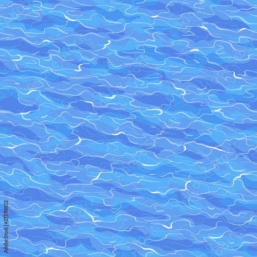 Sea waves seamless pattern.