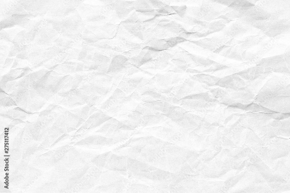 White crumpled paper texture White crumpled paper texture