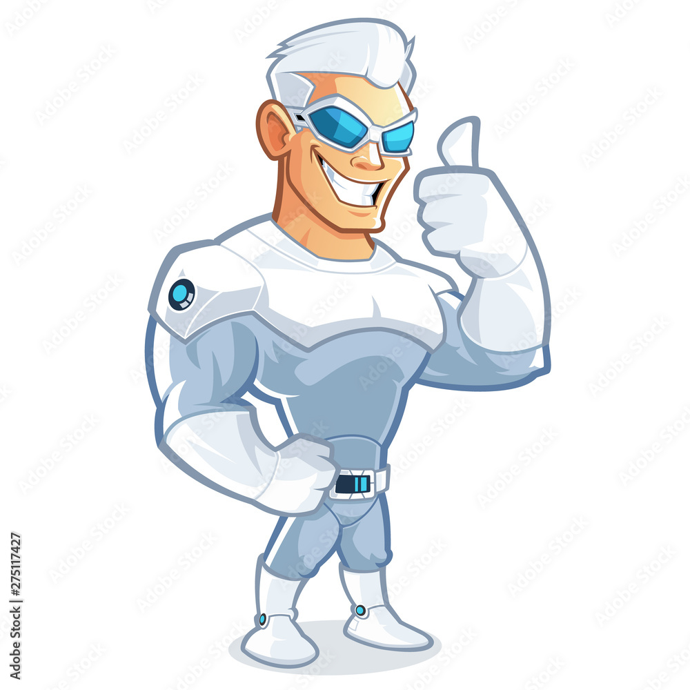 superhero cartoon character with sunglasses superhero cartoon character with sunglasses
