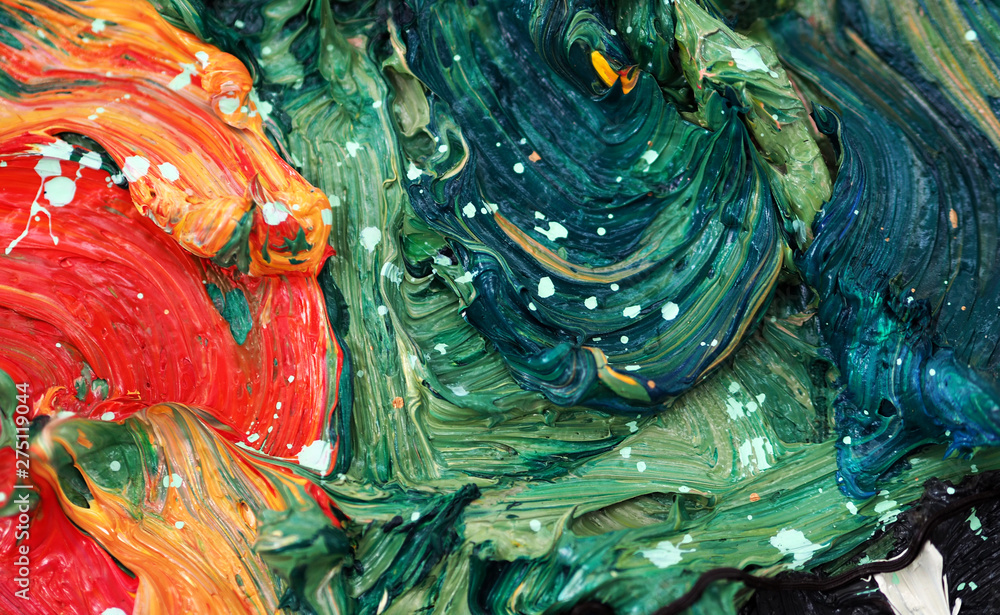 Fototapeta Nafcianej farby tekstury abstrakta kolorowy tło.