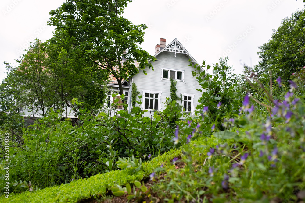 Typical Scandinavian house, abandoned
