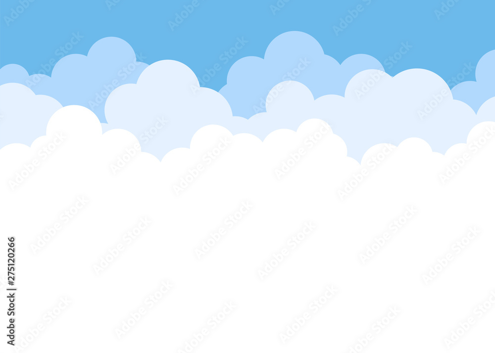 Clouds background on top sky illustraition vector design Clouds background on top sky illustraition vector design