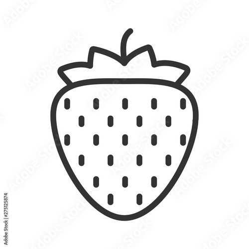 strawberry outline ui web icon. strawberry vector icon for web, mobile and user interface design isolated on white background