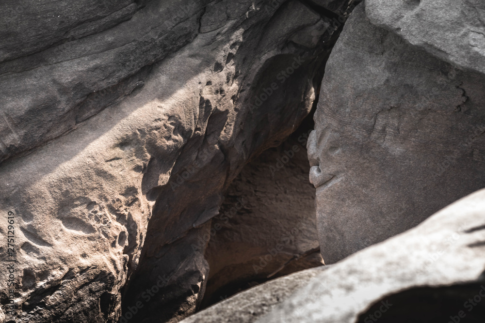 Beautiful amazing of rocks, Natural of rock canyon in mekhong river , Hat Chom Dao, Ubon Ratchathani province, North east Thailand Beautiful amazing of rocks, Natural of rock canyon in mekhong river , Hat Chom Dao, Ubon Ratchathani province, North east Thailand