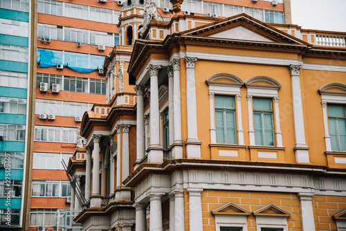 facade of an old building