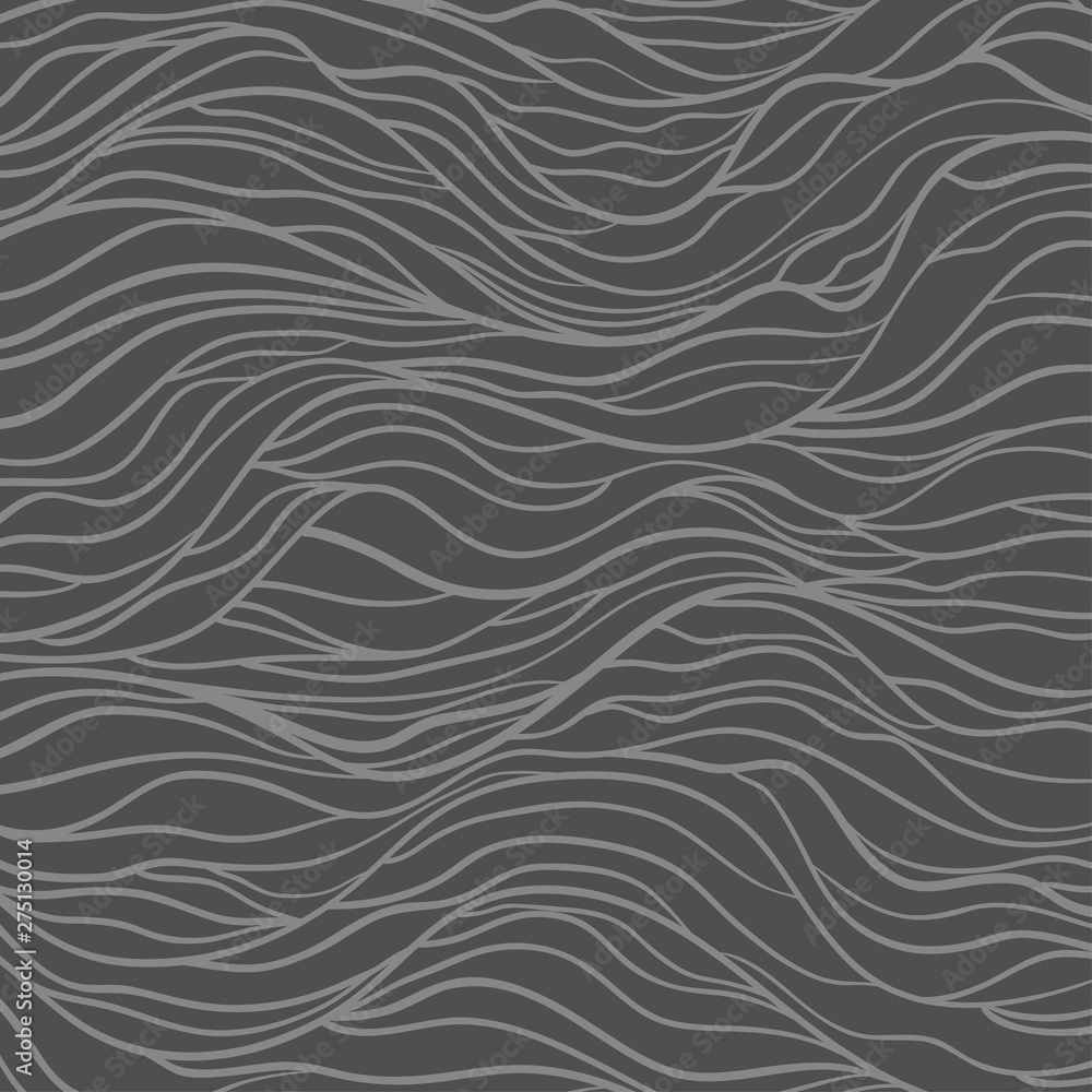 Waved pattern. Abstract texture with lines. Background with stripes and waves. Print for banners, posters, flyers and textiles. Black and white illustration Waved pattern. Abstract texture with lines. Background with stripes and waves. Print for banners, posters, flyers and textiles. Black and white illustration