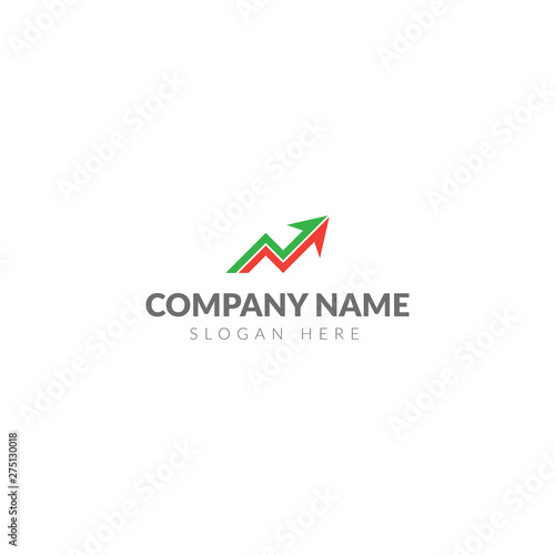 Free Download Market logo, arrow graph logo template - GFXLoad