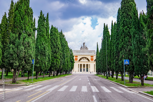 Cimitero monumentale di Verona in Italy