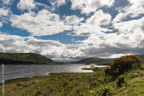 Loch Naver in a summer afternoon's sunlight, Strathnaver, Sutherland, Scotland photo