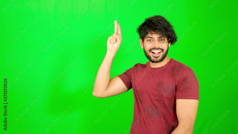 Indian guy point out with green background
indian guy standing on green screen / chroma key Indian guy point out with green background
indian guy standing on green screen / chroma key