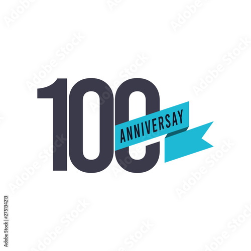 100 Years Anniversary Vector Template Design Illustration